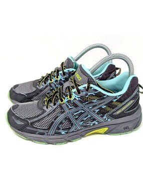 Asics Gel venture 6 trail running sneakers size 7 D (WIDE)  T7G7N Mint Green